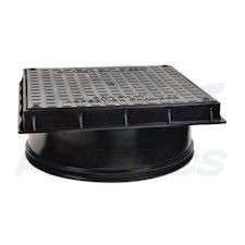 320mm Square Manhole Cover And Frame 3.5t Bulk Pallett (54)