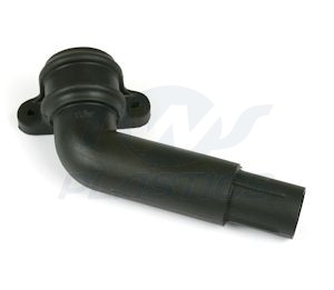 68mm Plastic Cast Iron Downpipe 112.5 Offest Spigot Bend Right