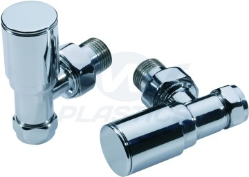 15mm Chrome Plated Angle Radiator Valve