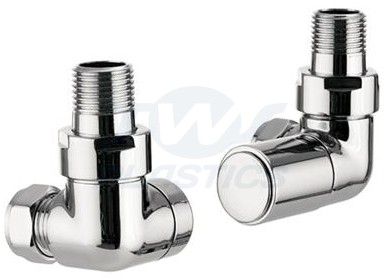 15mm Chrome Plated Corner Radiator Valve