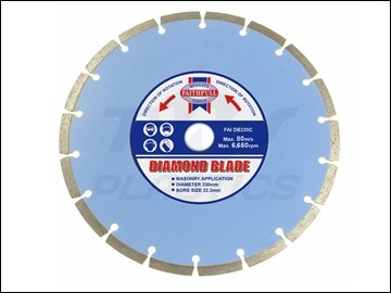 Diamond Blade 230mm / 9" Faithfull Contractors