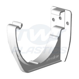 Deep Flow White Fascia Bracket