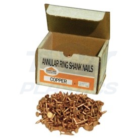 Copper Nails Annular Ring Shank 25mm 