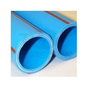 25mm x 50m Blue Puriton Aluminium Barrier MDPE Pipe Coil