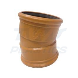 Underground Drainage 160mm 15 Degree Double Socket Bend