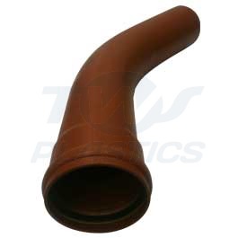 Underground Drainage 160mm Long Radius Bend Single Socket 45d