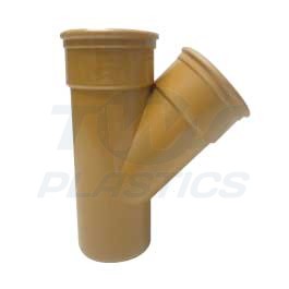 Underground Drainage 200mm 45 Degree Double Socket Branch