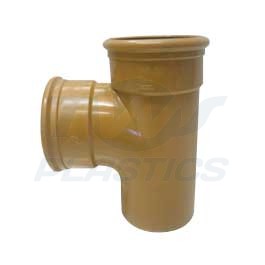 Underground Drainage 200mm 90 Degree Double Socket Branch