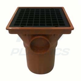 110mm Underground Drainage Square Hopper Head (Spigot)