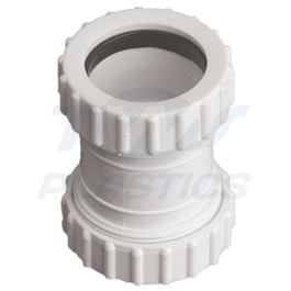 Compression Waste Pipe 32mm Coupler White