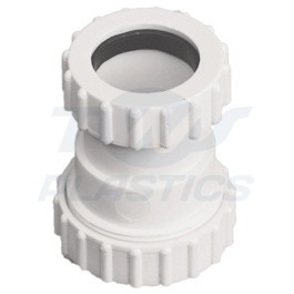 Compression Waste Pipe 40mm-32mm Reducer White